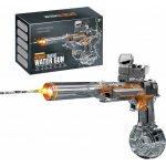 Elektrická vodní pistole DESERT EAGLE – transparentní provedení, světelné efekty, dostřel 8–10 m, 425 ml zásobník – Sleviste.cz