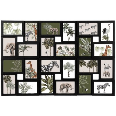 Atmosphera Rámeček na 24 fotografie, fotorámeček, rámeček na fotky, černý 102546 černá – Zboží Živě