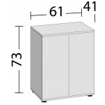Juwel skříň SBX Lido 120 bílá 61 x 41 x 73 cm – Zboží Mobilmania