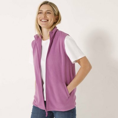Fleecová vesta na zip purpurová – Sleviste.cz