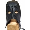 SM, BDSM, fetiš Zorba Leather maska kat, telecí kůže