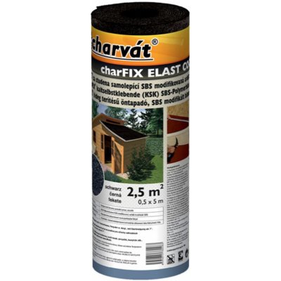 Charvát Charbix Elast Coolna Samolepící asfaltový pás 0,5 x 5 m 3,3 mm černý – Sleviste.cz