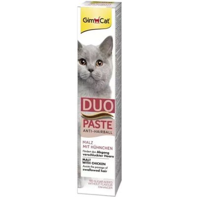 GIMBORN Gim Cat Paste Anti Hairball Duo slad s kuřecím masem 50 g – Zboží Dáma
