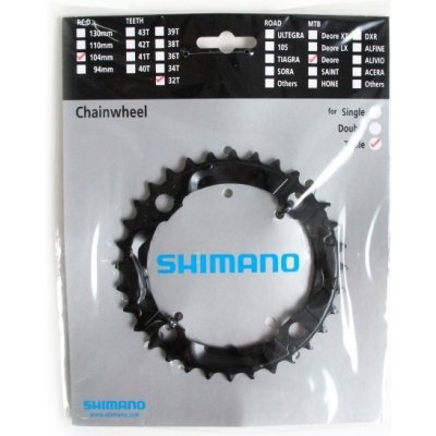 Shimano převodník SH Deore M590 Fe 32z černý 3x9s – Hledejceny.cz
