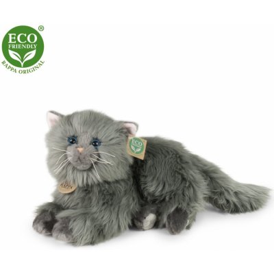 Eco-Friendly kočka perská šedá ležící 30 cm