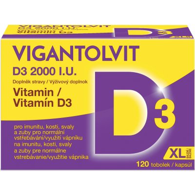 Vigantolvit Vitamin D3 2000 I.U. 120 tablet – Hledejceny.cz
