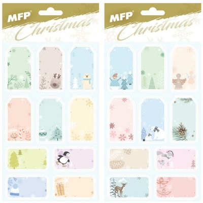 MFP Paper Samolepky na dárky vánoční 120x200mm/20ks – Hledejceny.cz