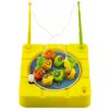 Magnetky pro děti Teddies Hra ryby rybář magnetická plast 10 x 10 cm na natažení 3 barvy