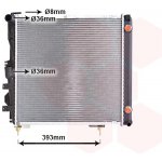 Chladič, chlazení motoru VAN WEZEL 30002086