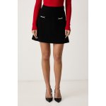 Guess sukně s viskózou WANDA W6BD23.K6219 černá – Hledejceny.cz