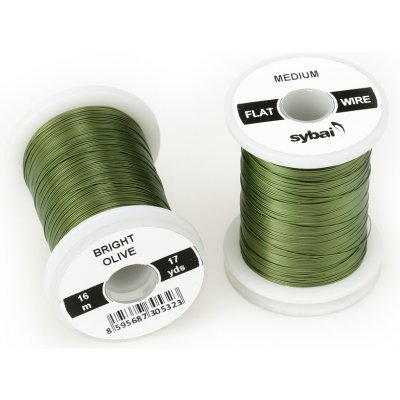 Sybai Drátek Flat Colour Wire Medium Bright Olive – Hledejceny.cz