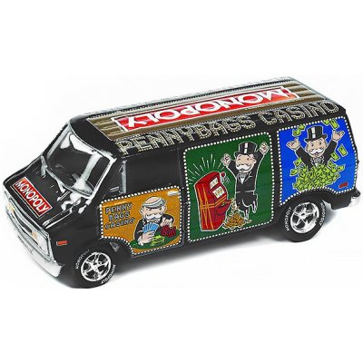 Johnny Lightning Dodge Van 1976 Monopoly + figurka pro hru 1:64 – Zbozi.Blesk.cz