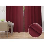 Biante Dekorační závěs TF-095 Vínově červený bez vzoru - š. 150 cm 150x190 cm – Zboží Dáma