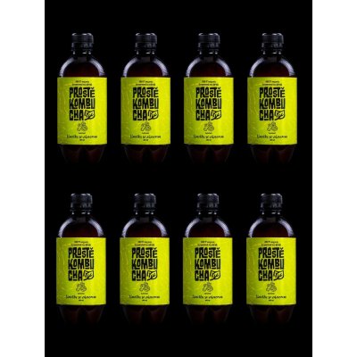 Prostě Kombucha BIO Zelený čaj s příchutí limetky se zázvorem 8 x 400 ml – Zbozi.Blesk.cz