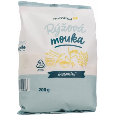 Nominal Rýžová instantní mouka 200 g – Zboží Dáma