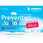 Preventan Akut Junior s příchutí jahod 30 tablet – Hledejceny.cz