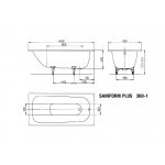 Kaldewei Saniform Plus 140 x 70 cm 111500010001 – Zboží Mobilmania