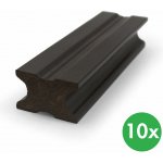 WPC terasová prkna, 40 x 25 x 2850 mm, sada 10 ks – Hledejceny.cz