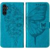 Pouzdro a kryt na mobilní telefon Samsung PROTEMIO 68596 ART BUTTERFLY Peněženkový obal pro Samsung Galaxy A25 5G modrý