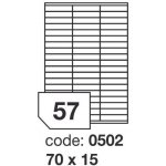 Rayfilm R0100.0502A samolepící 70x15mm bílé 100 listů – Zboží Dáma