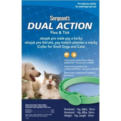 Sergeanťs Pet Care Products Sergeanťs Dual obojek malé34 cm – Zboží Mobilmania
