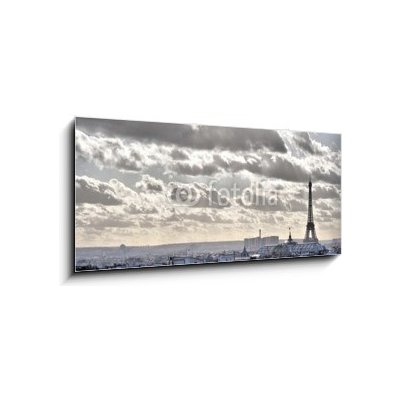 Skleněný obraz 1D - 120 x 50 cm - Vue depuis les toits de Paris - Tour Eiffel Vůdní depuis les toits de Paris – Hledejceny.cz