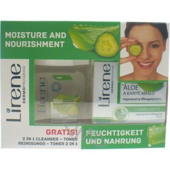 Lirene Aloe Woman Aloe Karité máslo krém 50 ml + tonik 125 ml dárková sada