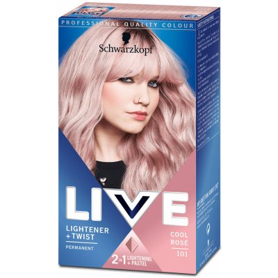 Schwarzkopf Live Lightener & Twist barva na vlasy Cool Rose 101 50 ml