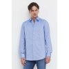 Pánská Košile Hugo bavlněná košile slim s klasickým límcem 50513916 modrá