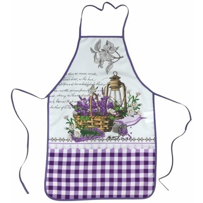 Praktik Textil zástěra Levandule motýl – Zboží Mobilmania