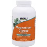 Now Foods Magnesium Citrate 200 mg 250 tablet – Hledejceny.cz