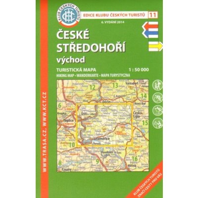 České středohoří východ turistická cykloturistická lyžařská mapa – Hledejceny.cz