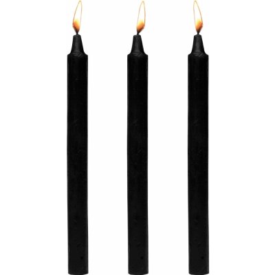 Master Series Dark Drippers Fetish Drip Candles Set of 3 Black – Zboží Mobilmania