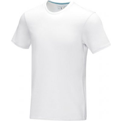 Azurite pánské tričko s krátkým rukávem z organického materiálu GOTS bílá
