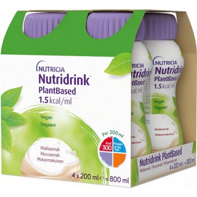 NUTRIDRINK PLANTBASED S PŘÍCHUTÍ KÁVY 4POR SOL 4X200ML