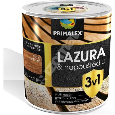 Primalex Lazura 3v1 0,75 l Dub letní – Zbozi.Blesk.cz
