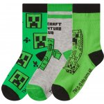 Dětské ponožky, 3 páry petrolejová/černá/šedá – Zbozi.Blesk.cz