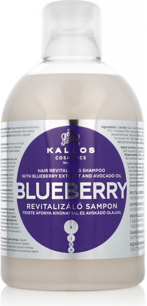 Kallos Blueberry Hair Shampoo 1000 ml