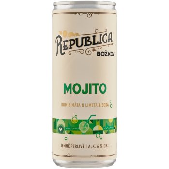 Republica Mojito Rum Máta Limetka Soda 6% 0,25 ml (plech)