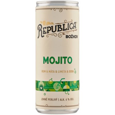 Republica Mojito Rum Máta Limetka Soda 6% 0,25 ml (plech) – Zboží Dáma