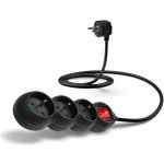 Connect IT prodlužovací kabel 230 V 3 zásuvky 1.5 m s vypínačem černá CES-1013-BK – Hledejceny.cz