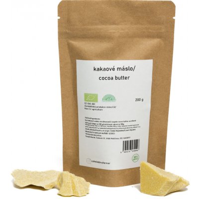 Čokoládový farmář Kakaové máslo nerafinované Peru bio 1 kg – Zboží Dáma