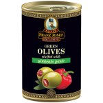 Franz Josef Kaiser zelené olivy plněné paprikovou pastou nepálivé 314 ml – Zboží Dáma