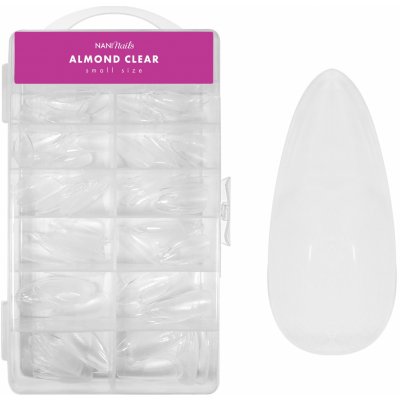 NANI gel tipy v boxu 10 Almond Clear krátké 120 ks – Sleviste.cz