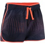 Domyos dívčí dvojité kraťasy se spodními šortkami 500 modro korálové s potiskem – Sleviste.cz