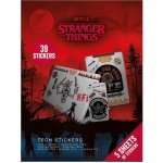 CurePink: | Samolepky na elektroniku Netflix|Stranger Things (5 listů|39 kusů) [TS7456] – Sleviste.cz