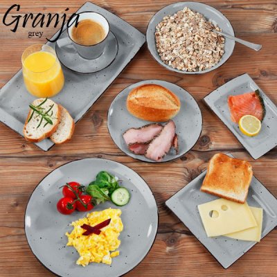 Granja Porcelánové nádobí GRAY šálek grande 290 ml – Zboží Mobilmania