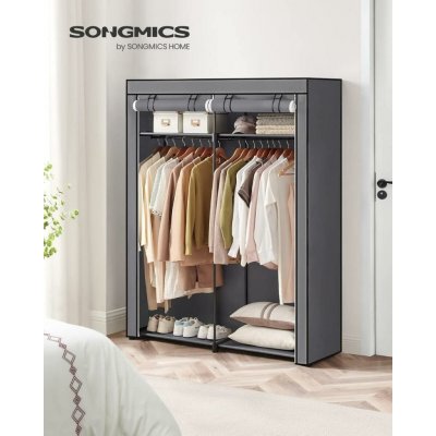Songmics RYG02GY 43 x 140 x 174 cm šedá – Hledejceny.cz