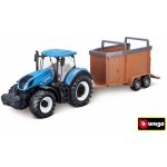 Bburago New Holland T7000 Tractor with HorseTrailer 1:32 – Hledejceny.cz