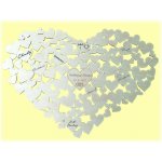 dřevená svatební kniha hostů – srdce – Zboží Dáma dřevená svatební kniha hostů – srdce – Zboží Dáma